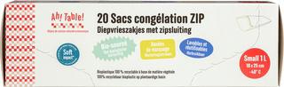 diepvrieszakken 1 liter 20 stuks