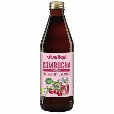 Voelkel Kombucha kers-munt 330 ml