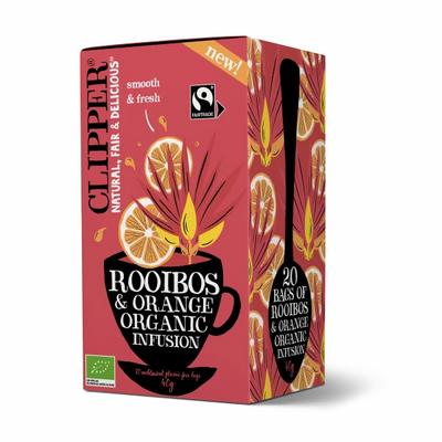 Clipper biologische rooibos orange thee