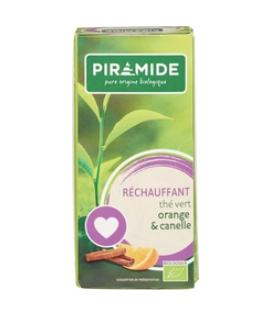 Piramide Verwarmend groene thee sinaasappel & kaneel bio