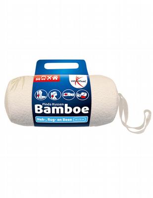 Lucovitaal Bamboe pinda kussen (wit)