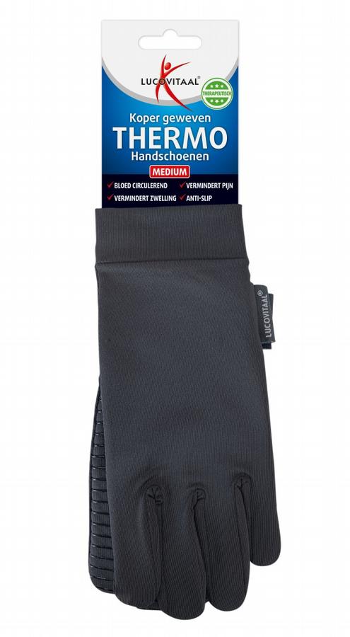 Koper handschoen maat M