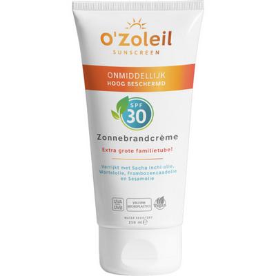 Merkloos familie verpakking zonnebrand spf 30