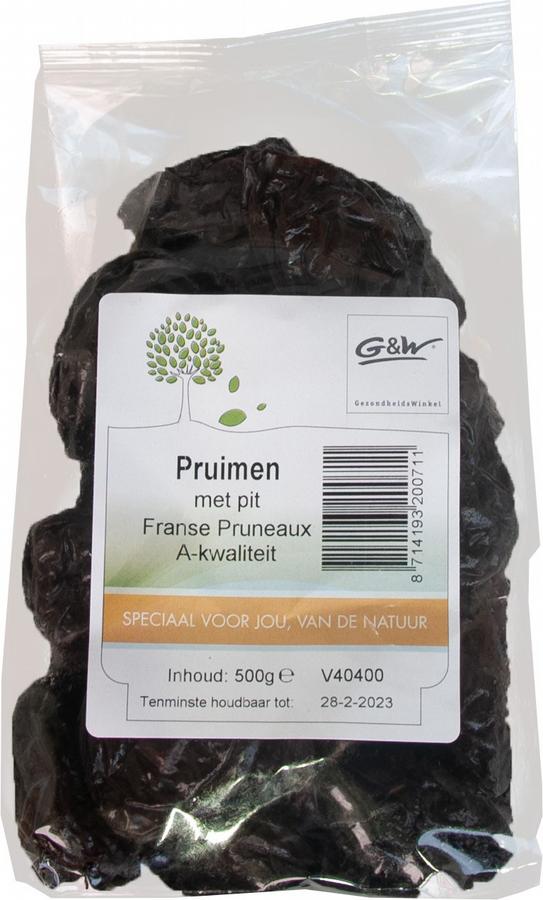 Pruimen met pit zak 500 gram