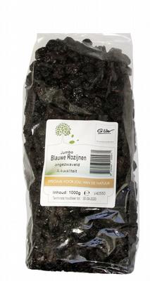 G&W Rozijn jumbo blauw zak 1000g