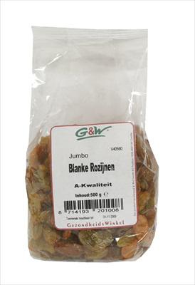Rozijn jumbo blank zak 500 gram