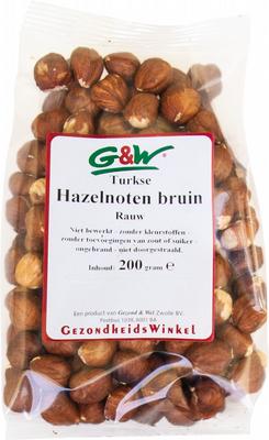 G&W Hazelnoten bruin 200 gram