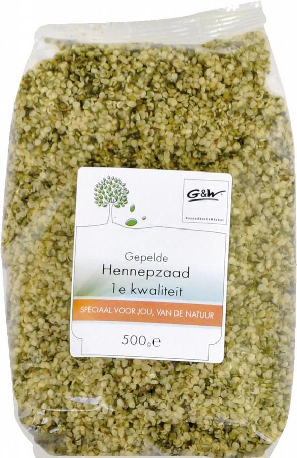 Gepelde hennepzaad 500g