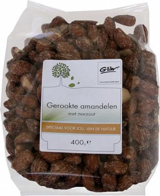 G&W gerookte amandelen met zeezout 400gr