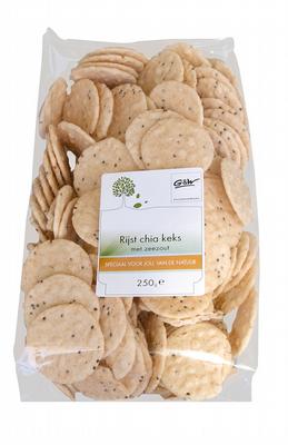 G&W rice chia keks met zeezout 250gr