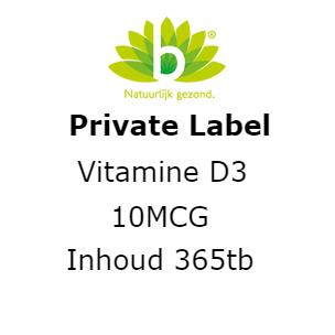 G&W Vitamine d3 10 mcg tabletten 365 cap