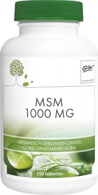 G&W Msm puur tabletten 150 tabl