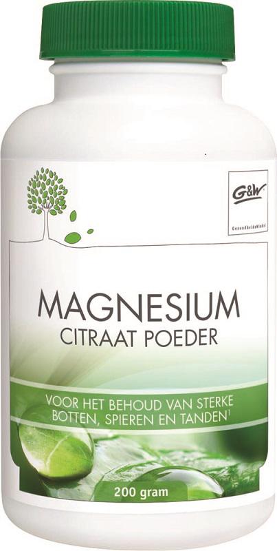 Magnesium citraat poeder 200 gr