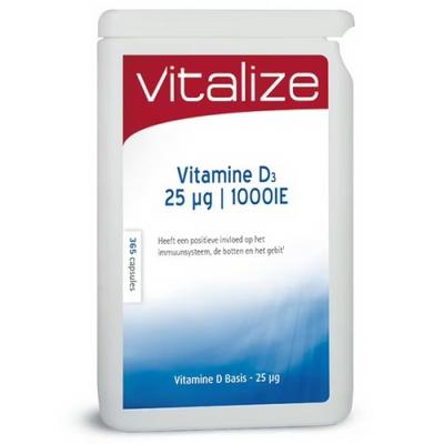 Vitalize vitamine d basis 25 ug bbv 365 capsules