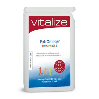 Vitalize Extraomega kindervisolie 180 kauwcaps