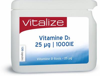 Vitalize vitamine d 25 ug kleine bbv 120 capsules