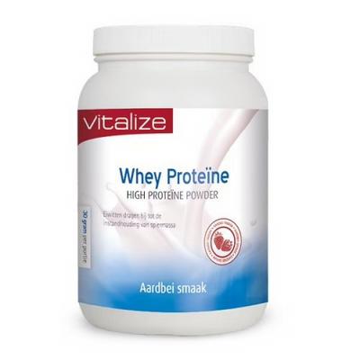 Vitalize whey high proteïne powder aardbei 750gram