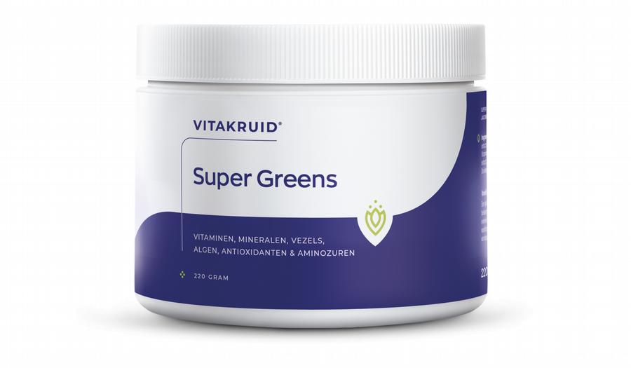 Vitakruid Super Greens 25 nutrienten oa probiotica & enzymen