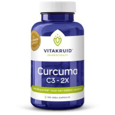 Vitakruid Vitakruid Curcuma C3-2X (95% curcuminoiden) met Bioperine