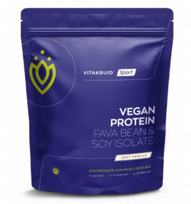 Vitakruid Vitakruid Vegan protein fava bean & soy isolate soft vanilla