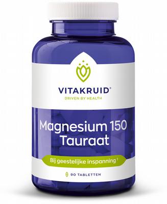 Vitakruid Vitakruid Magnesium 150 Tauraat met vitamine B6 (P-5-P)