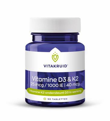 Vitakruid Vitakruid Vitamine D3 25mcg & K2 40mcg (menaq7)