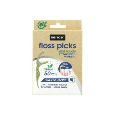 SENCE Sence Flosser 2 in 1 Bamboo 50 stuks