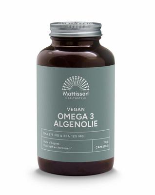 Mattisson Vegan omega 3 algenolie DHA 375mg EPA 125mg