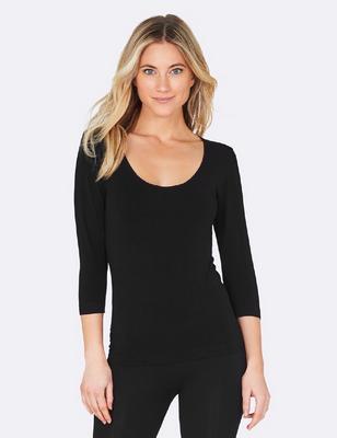 Boody top driewart mouw - black / m 1st m