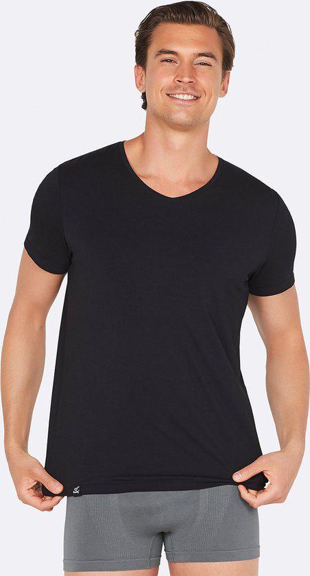 men's v-neck t-shirt - black / s 1st s