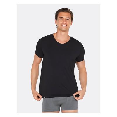 Boody men's v - neck t shirt black / l 1st l