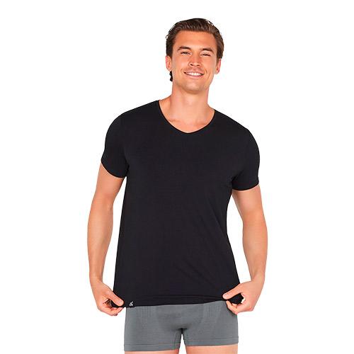 men's v - neck t shirt black / xl 1st xl