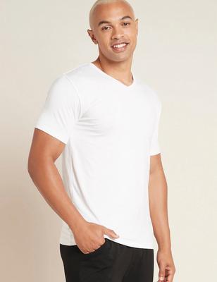 Boody men's v-neck t-shirt / white - m st m