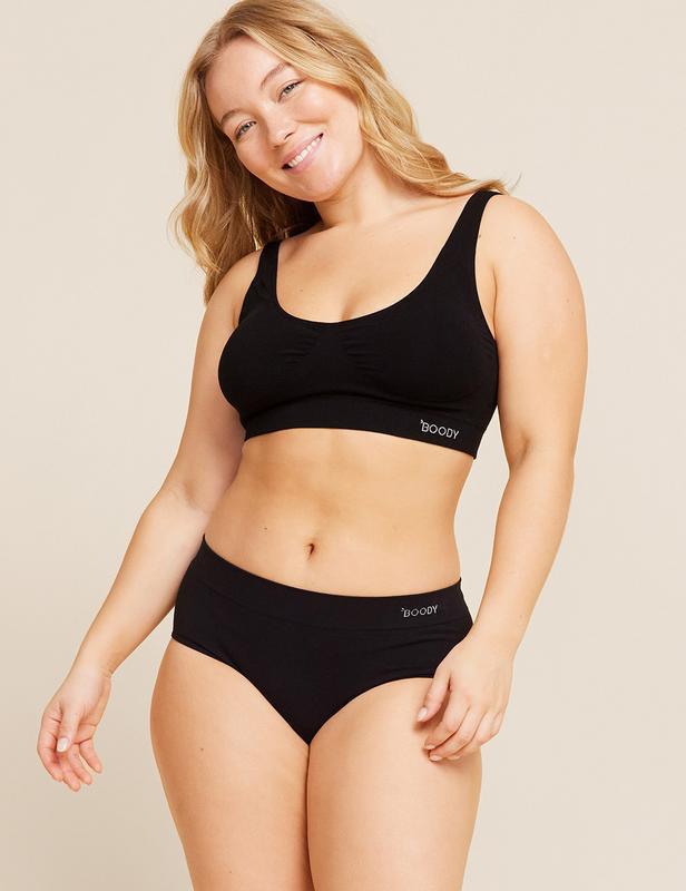 Padded shaper crop bh zwart XL