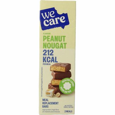 WeCare Meal replacement bars peanut nougat