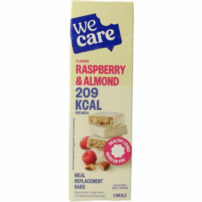 WeCare Meal replacement bars raspberry & almond