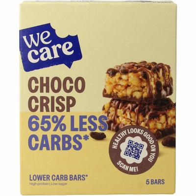 WeCare Lower kcal/carb bars choco crisp