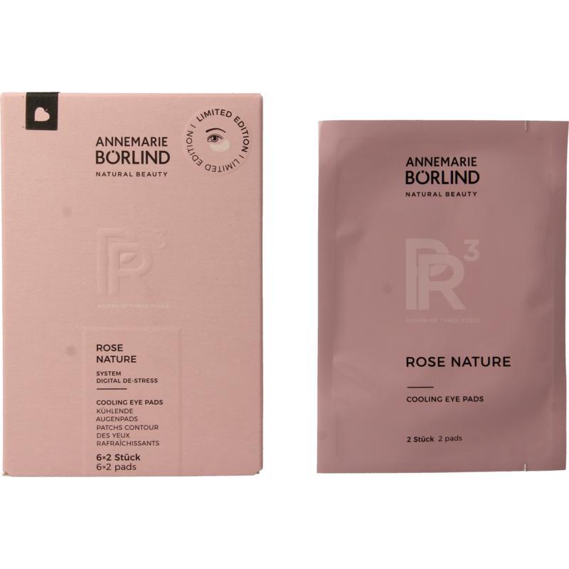 Rose nature eye pads 6 x 2 stuks