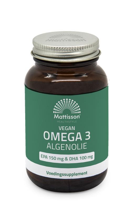 Vegan omega 3 algenolie EPA 150mg&DHA 100mg