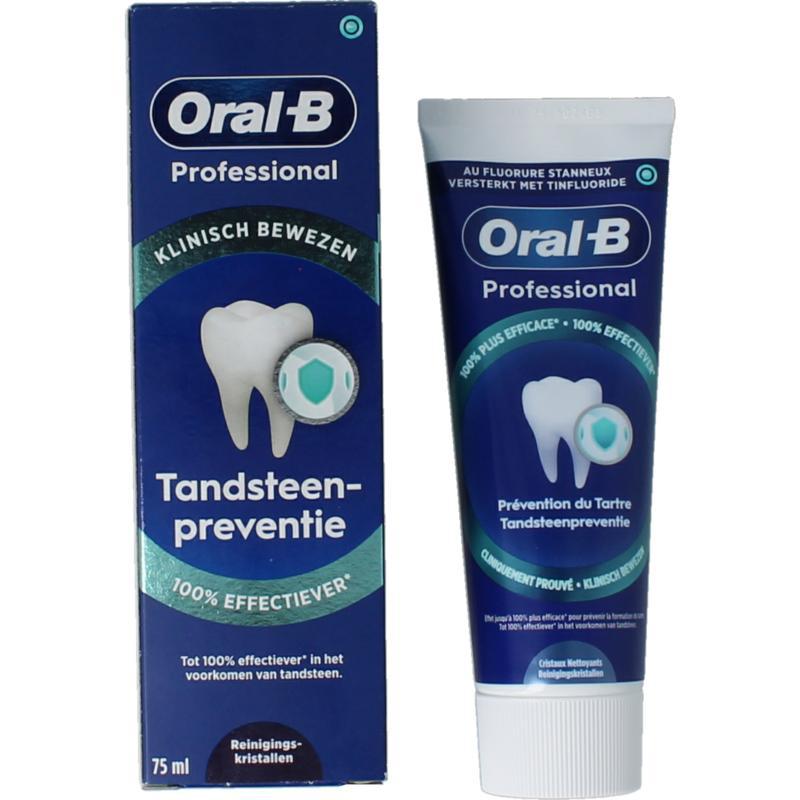 Tandpasta professional tandsteencontrole