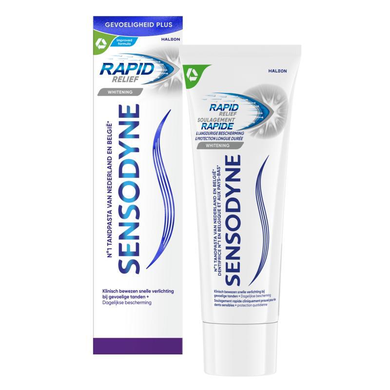 Tandpasta rapid relief whitening