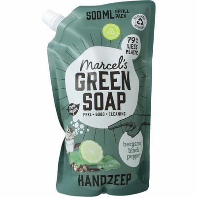 Marcel's Green Soap Handzeep bergamot & black pepper navul