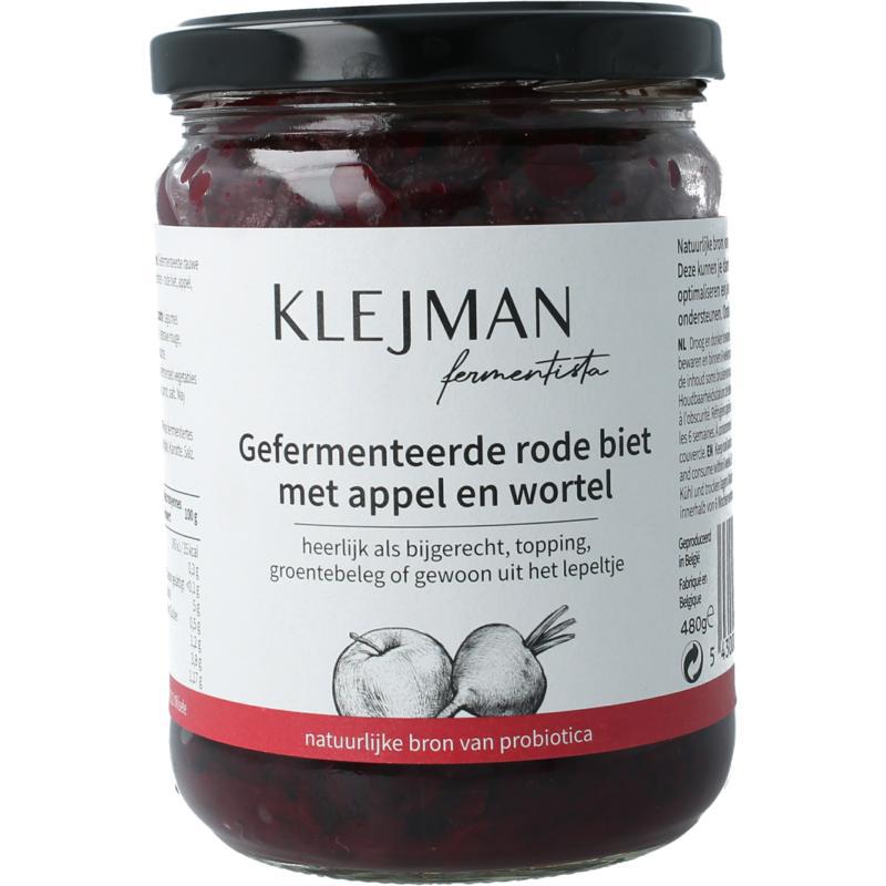 Gefermenteerde rode biet met wortel en appel