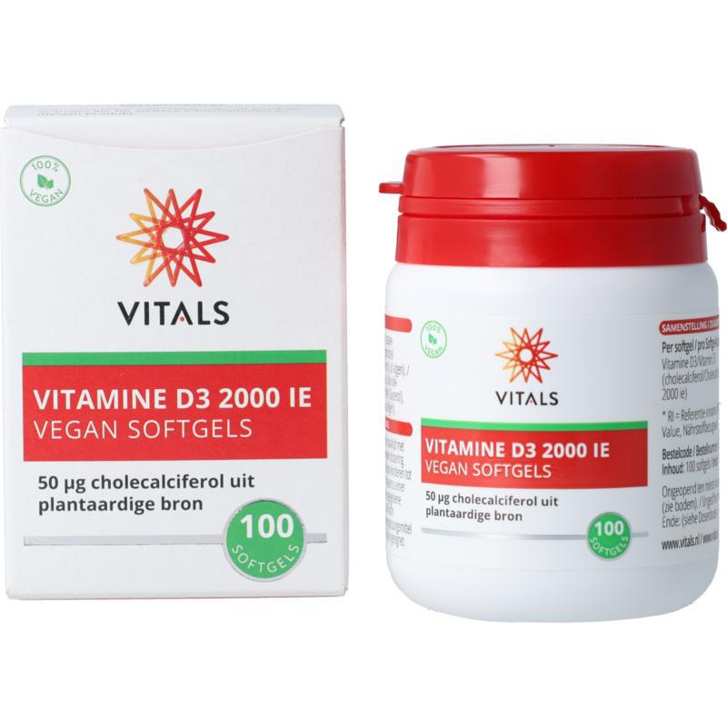 Vitamine D3 2000 ie Vegan Softgels