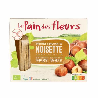Pain Des Fleurs Op=Op Krokante crackers hazelnoot glutenvrij bio