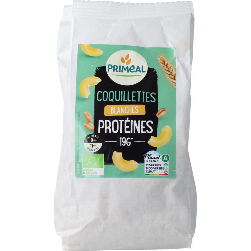 Witte macaroni elleboogjes proteine bio
