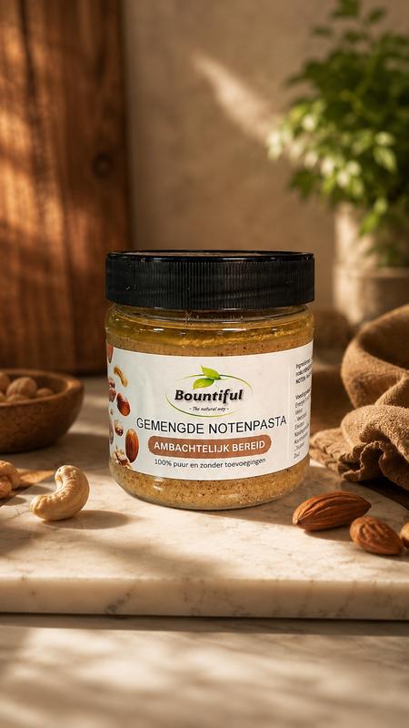Gemengde notenpasta vers geroosterd