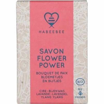 Merkloos flower power zeep 100gr