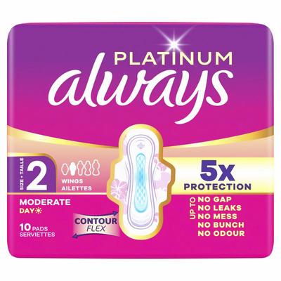 Always Always Platinum Maandverband LONG+ SP 10CT