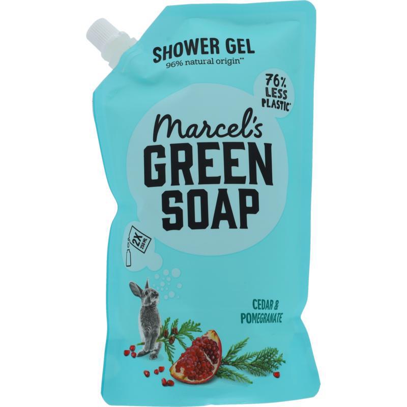 Shower gel Cedar & Pomegranate Navulling